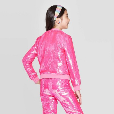 Girls flip sequin on sale jacket