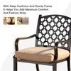GlasFlength Patio Seating Set, 7 PCS Metal, Beige Cushions, 19.88"*20.47"*34.88" - 3 of 4