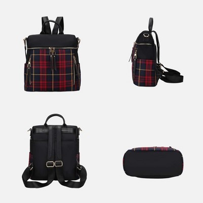 MKF Collection Nishi Women's Plaid Backpack Bag by Mia K- Mustard — фото 5