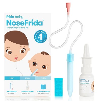 Fridababy Baby Nasal Aspirator NoseFrida The Snotsucker All-Natural Saline Nasal Spray