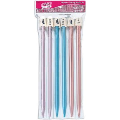 Susan Bates Crystalites Acrylic 10-Inch Knitting Needle Set