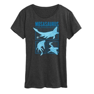 Women's - Jurassic Park - Mosasaurus Short Sleeve Graphic T-Shirt - 1 of 4