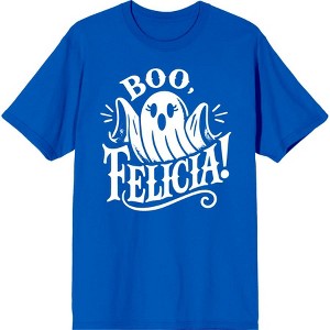 Boo Ghost Felicia Adult Crew Neck Short Sleeve Tee - 1 of 2
