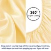 PiccoCasa Satin Solid Silky Deep Pocket Bed Fitted Sheet 1 Pc - 4 of 4