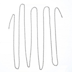 John Bead Stainless Steel Jewelry Making Findings Silver Rolo Chain 1m with 1.5x1.2mm Links - 1 of 4