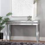 Glam Mirror and Wood Console Table Gold - Olivia & May