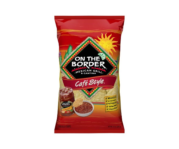 On The Border Caf&#233; Style Tortilla Chips - 12oz