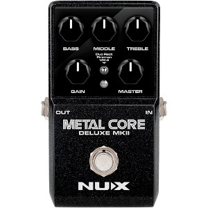 NUX Metal Core Deluxe MKII Hi Gain Distortion Pedal with Three Distinctive Amps | Duo Rect, Fireman, and VH4 Amp Models |  Wide Range of Tones, Black - 1 of 4