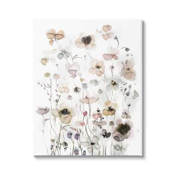 Stupell Industries Soft Cottage Florals Canvas Wall Art