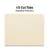 Staples 3-Tab File Folders Letter Assorted Position Manila 250/Box TR56673 - 3 of 4