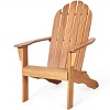 Tangkula 2PCS Wooden Classic Adirondack Chair Lounge Chair Outdoor Patio Natural - 2 of 4