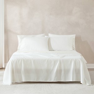 Lush Décor Queen 6pc Verona Solid Sheet Set White - 1 of 4