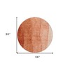 Red Copper And Terra Cotta Ombre Washable Indoor Outdoor Area Rug - 3 of 4