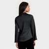 Women's Long Sleeve Satin Tie Blouse - A New Day™ - 2 of 3