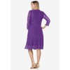 Jessica London Lace Fit & Flare Dress - 3 of 4