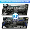 Unique Bargains Full Set Trim Kit for Jeep Wrangler 11-18 2 Door 4-Door Steering Wheel Center Console Air Outlet Trim Blue 21 Pcs - 3 of 4