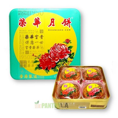 Hong Kong Wing Wah Assorted Mooncake 4 Kinds 26 Oz. / 740 g (1 lb.10 oz.) PRE-ORDER