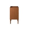 Modway Cassia 24" Teak Wood Bathroom Vanity – Natural Finish Cabinet with Slatted Doors and Adjustable Interior Shelf - 4 of 4
