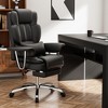 Big and Tall Executive Office Chair with Footrest, 500lbs Capacity Ergonomic Reclining PU Leather Computer Chair with High Back and Armrests - 3 of 4