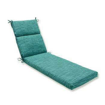 Remi Lagoon Outdoor Chaise Lounge Cushion Blue - Pillow Perfect