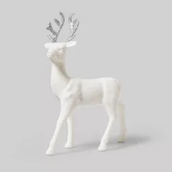 12" Glitter Deer Decorative Figurine - Wondershop™