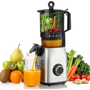 ZAFRO Juicer Machines, 5.4" Extra Wide Feed Chute Cold Press Juicer for Whole Vegetables & Fruits, High Juice Yield, Easy Clean & Install, BPA-Free - 1 of 4