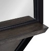 Kate and Laurel Owing Octagon Wall Shelf Mirror, 24x24, Gray - 3 of 4
