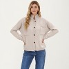 Anna-Kaci Women's Button Front Long Sleeve Knit Cardigan with Stand Collar and Front Pocket - 4 of 4