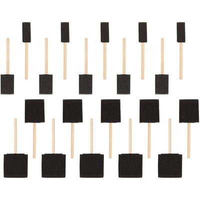 Juvale Foam Paint Brushes, Arts and Crafts Supplies (4 Sizes, 20-Pack)