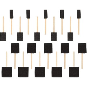 Juvale Foam Paint Brushes, Arts and Crafts Supplies (4 Sizes, 20-Pack) - 1 of 4