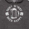 Men's - Instant Message - Don't Worry Beer Happy Graphic Fleece Pullover Hoodie - 2 of 4