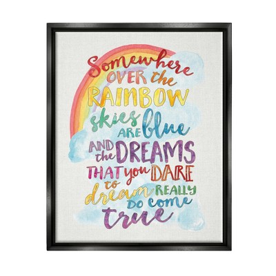 Stupell Industries Somewhere Over the Rainbow With