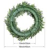 Unique Bargains Front Door All Season Decoration Plastic Green Leaves Artificial Wreaths 16" - image 3 of 4