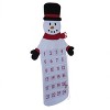 Transpac Fabric 38.58 in. Multicolor Christmas Snowman Calendar - 2 of 3