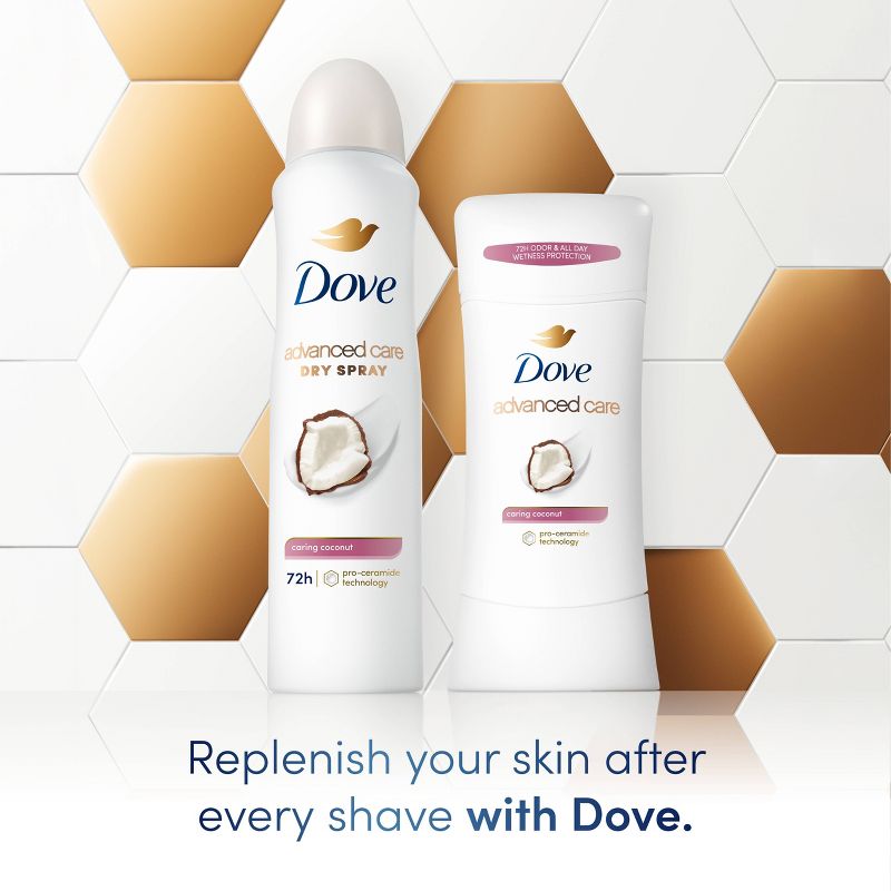 Dove Beauty Caring Coconut Dry Spray Antiperspirant Deodorant - 3.8oz/2ct, 5 of 9