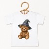 Watercolor Witchy Bear - Kids Youth Short Sleeve Tee and Toddler Short Sleeve Tee - 2 of 2