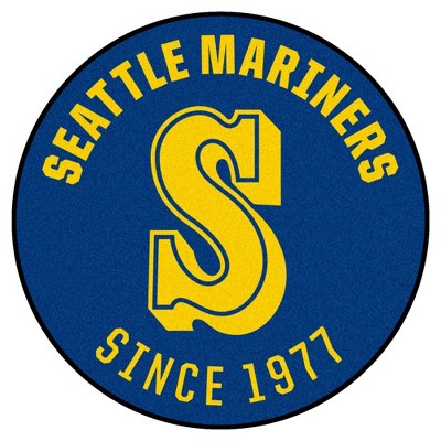 MLB Seattle Mariners 27"x27" 1989 Retro Collection Roundel Rug