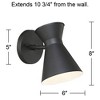 John Timberland Vance Modern Outdoor Wall Light Fixtures Set of 2 Black LED Dark Sky Swivel Head 8" for Post Exterior Barn Deck House - 4 of 4