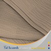 Color Sense 100% Cotton Warm & Cozy Super Soft Antimicrobial Matelasse Weave Blanket - 4 of 4