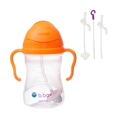 b.box 8oz Sippy Cup + Replacement Srraws