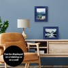 Americanflat 8x10 Picture Frame with Shatter-Resistant Glass - Hampton Collection - Distressed Wood Gallery Picture Frames for Tabletop - Navy Blue - 4 of 4