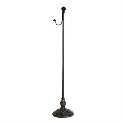 VIP Metal 28 in. Black Freestanding Wreath Holder