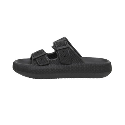 CUSHIONAIRE Women's Fame recovery cloud slide with +Comfort