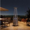 48000BTU Stainless Steel Pyramid Patio Heater, Triple Protection System with Wheels for Outdoor Garden & Party Use - 3 of 4