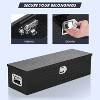 48 Inch Heavy Duty Aluminum Truck Bed Tool Box, Diamond Plate Storage with Sliding Tray, Lockable Tool Chest for Pickups, RVs & Trailers - 4 of 4