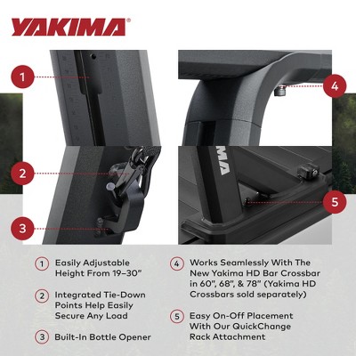 Yakima OverHaul HD Adjustable Black Aluminum Truck Bed Rack