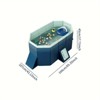 Vynxaria 1.8m/2.1m/1.6m Inflatable Outdoor Swimming Pool Easy Setup and Storage for Garden Yards - 2 of 4
