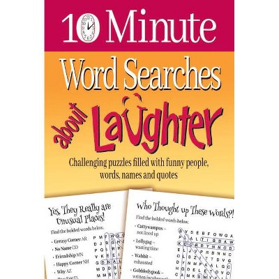 10 Minute Word Searches about Laughter - by  Product Concept Editors (Paperback)