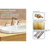 BWE 8 in. Widespread Double Handle Bathroom Faucet With Pop-up Drain Assembly - 4 of 4