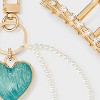Claw Hair Clip and Bag Charm Pearls - A New Day™ Gold - 4 of 4
